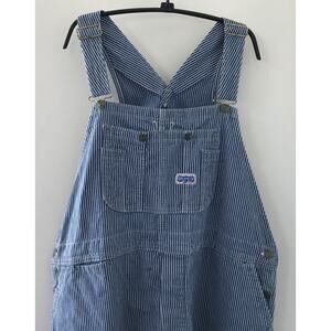 Vintage Deadstock Big Smith Pinstripe Denim Overalls Jumpers 46 x 30 48x31 XL